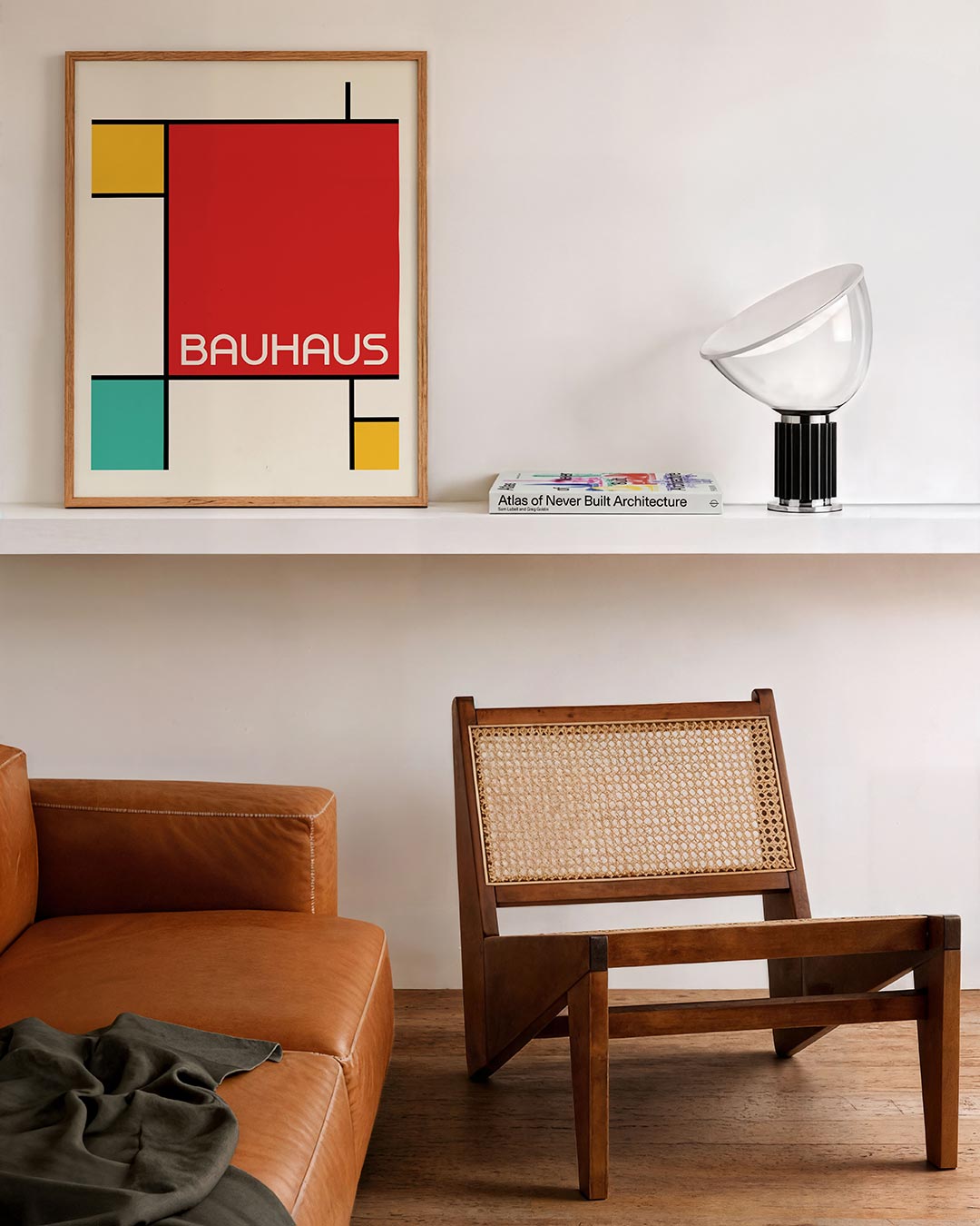 Vorm en kleur – staande Bauhaus poster voor aan de muur