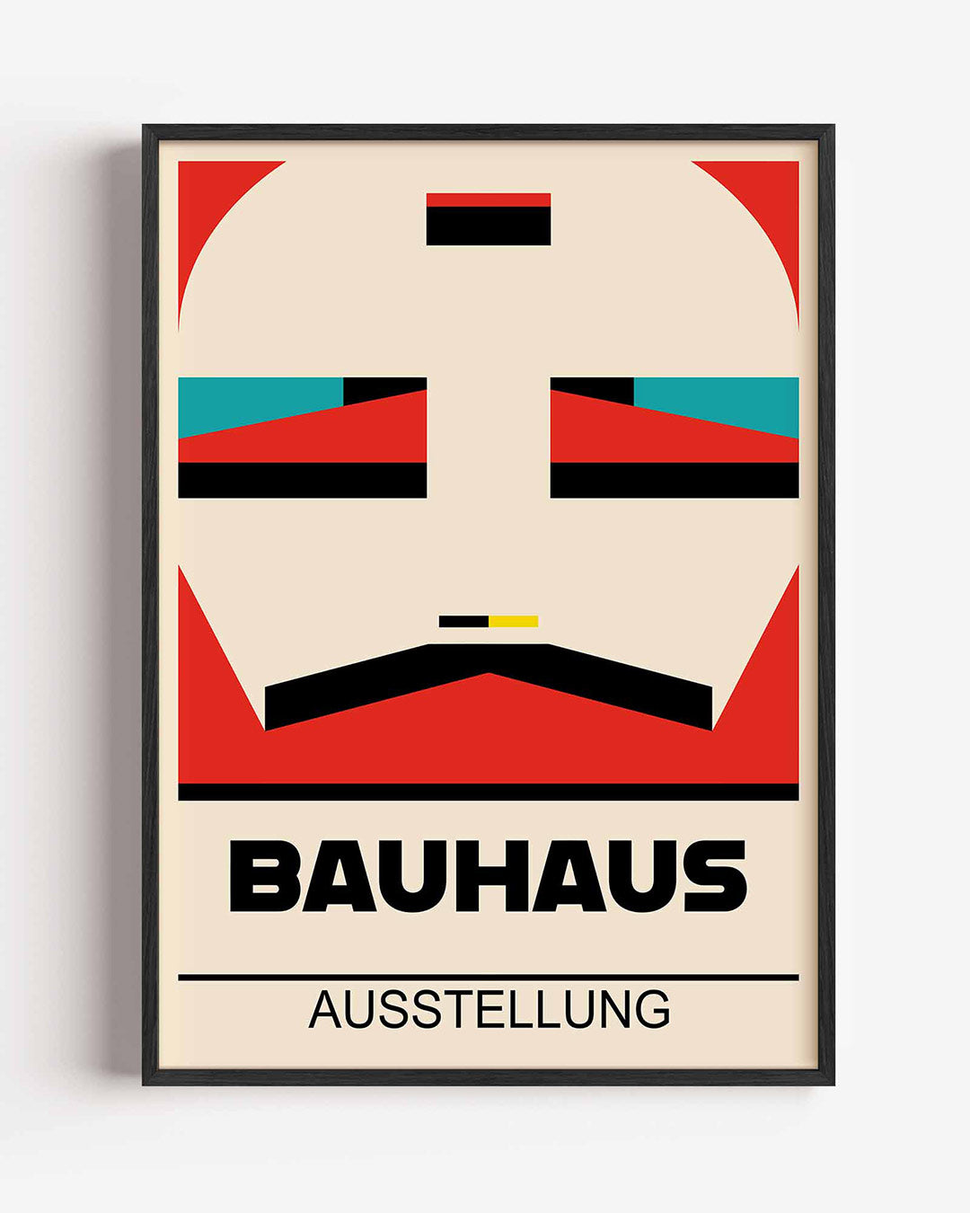 Vormen en vlakken – staande Bauhaus poster als wanddecoratie