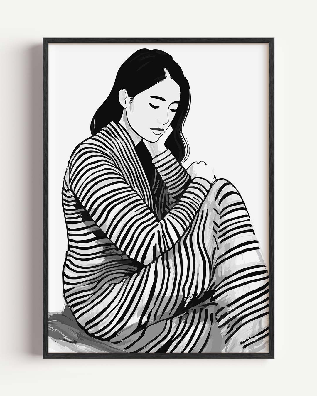 Stijlvolle Zebra Vibes – kleurrijke abstracte portret poster als wanddecoratie