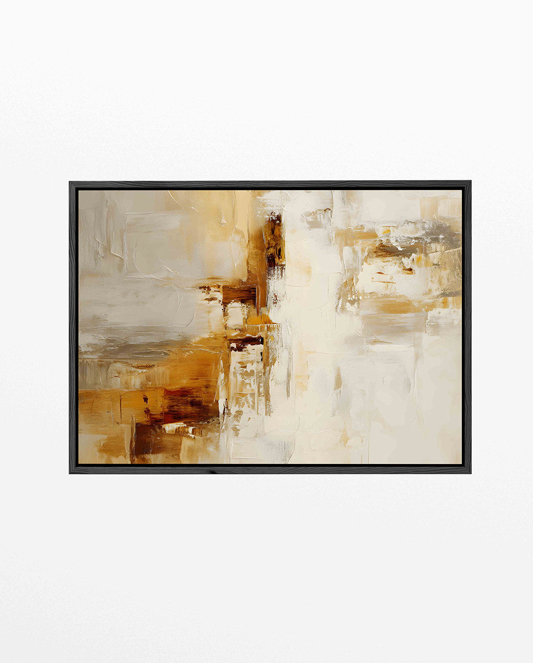 Warme kleuren harmonie – liggend abstract kunstwerk