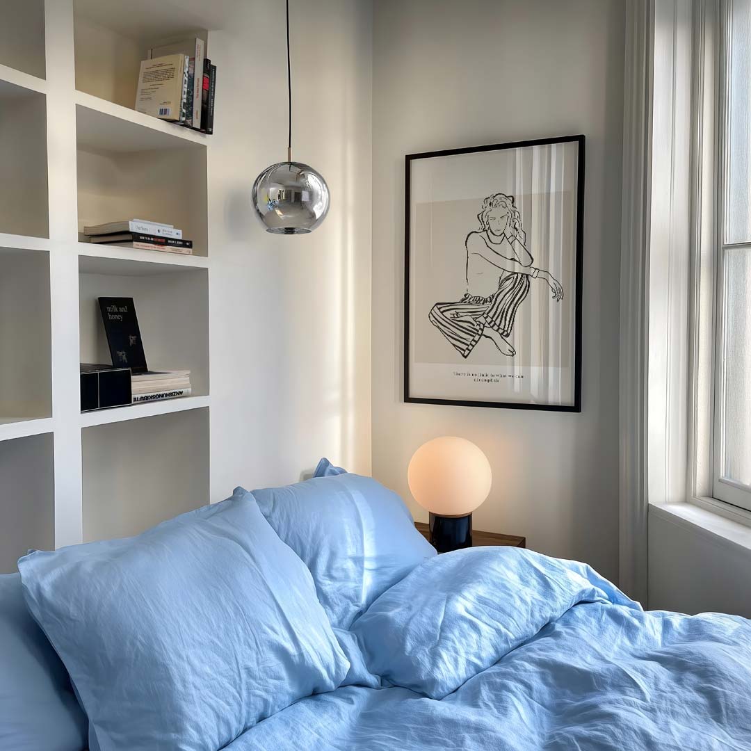 Inspirerende Moderne Lijntekening – vrouwelijk portret als moderne wandkunst