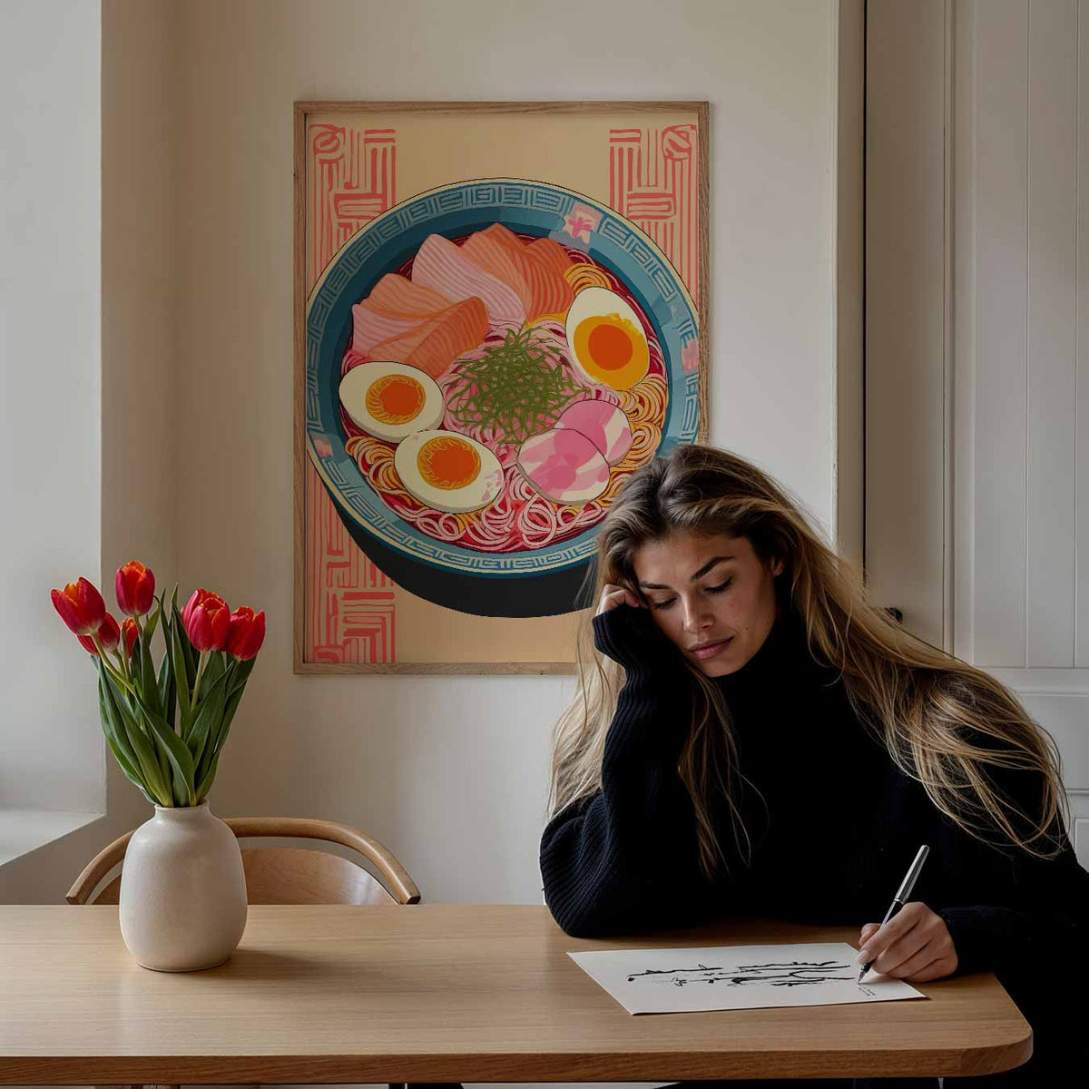 Kleurrijke Ramen – keuken portret poster, afbeelding 7
