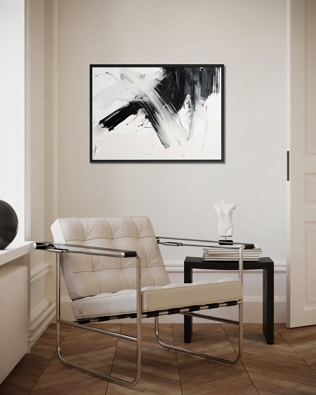 Penseelstreken – kunstwerk op canvas, dibond of plexiglas