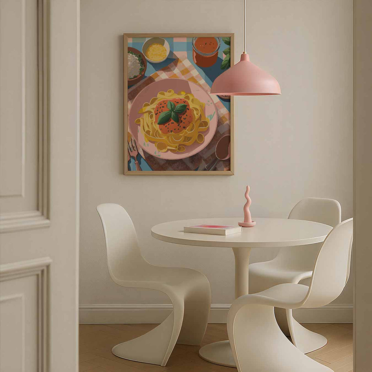 Italiaanse Pasta – culinaire wandkunst als portret poster
