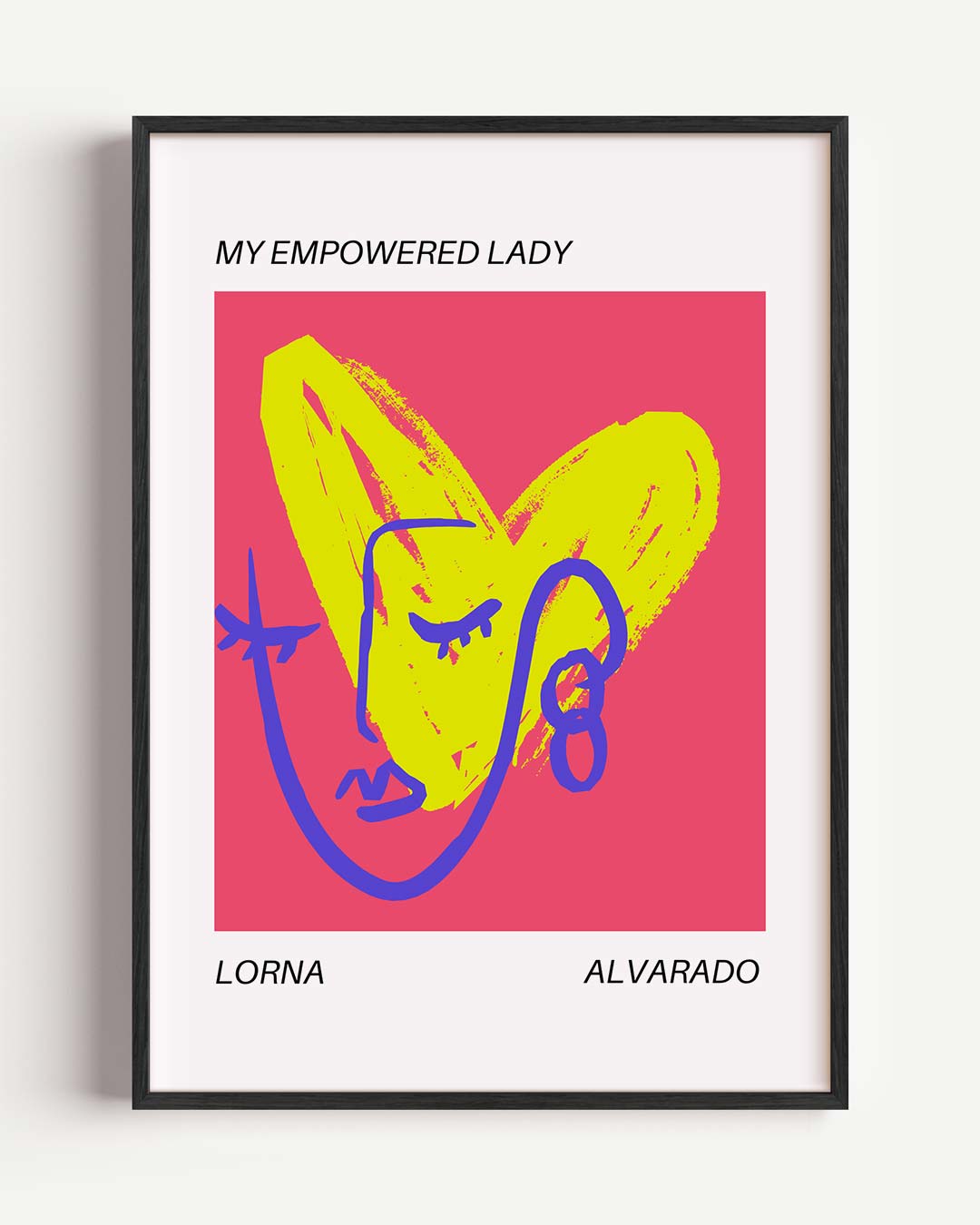 My Empowered Lady – Popart en Streetart portret poster als wanddecoratie