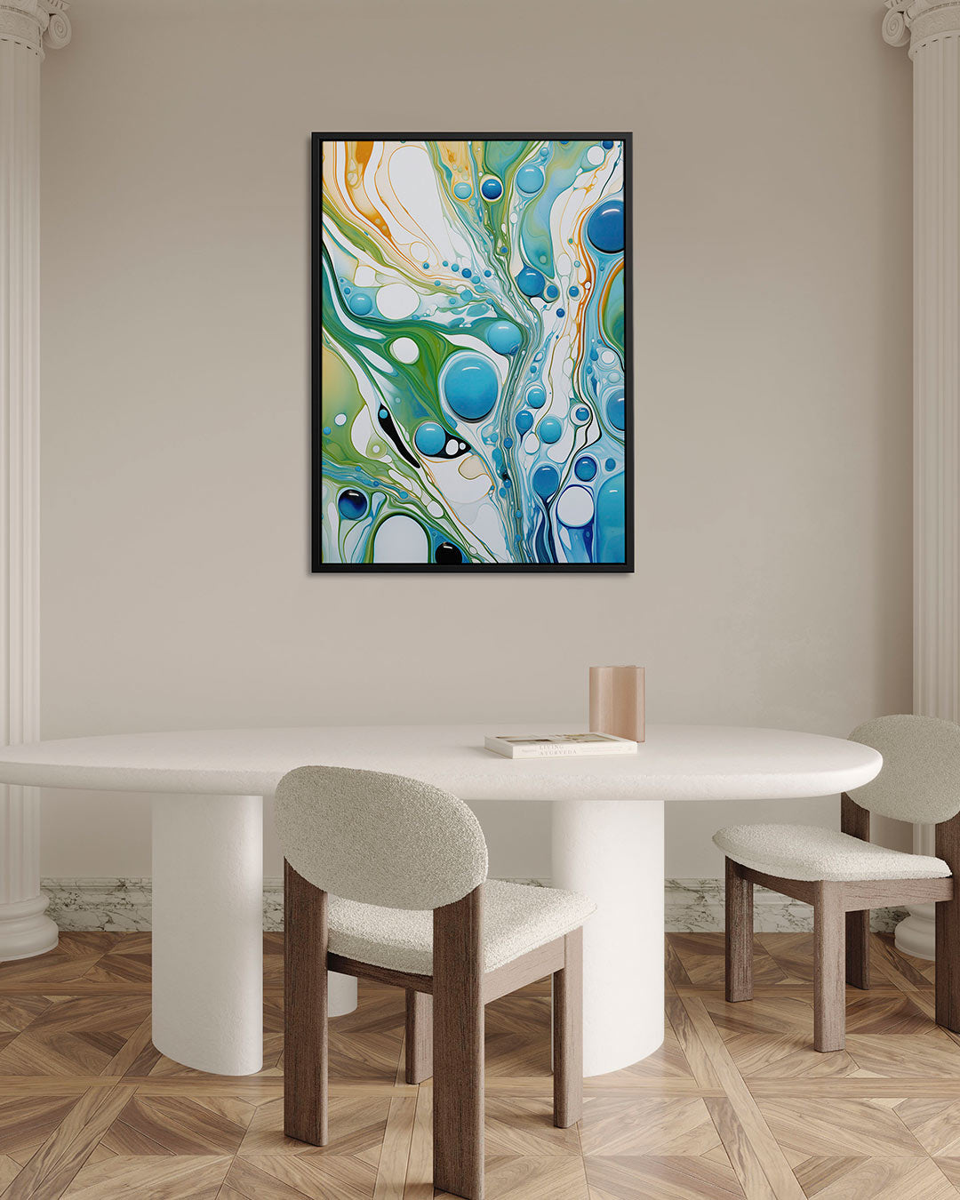 Organische vormen – Wanddecoratie kunstwerk – alternatieve weergave van het kunstwerk