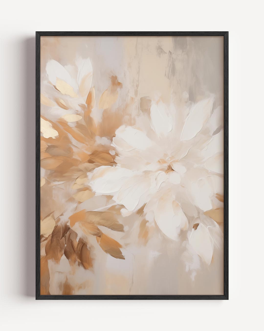 Elegante Bloemenpracht – textuur portret poster als wanddecoratie