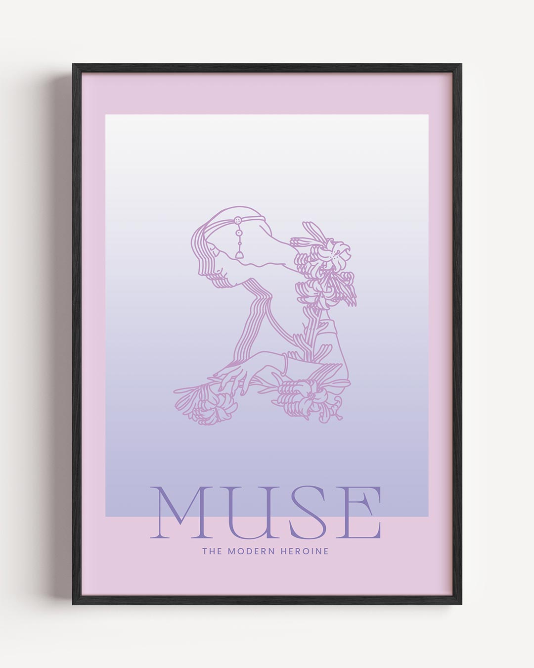 Muse: The Modern Heroine – mindfulness portret poster als wanddecoratie