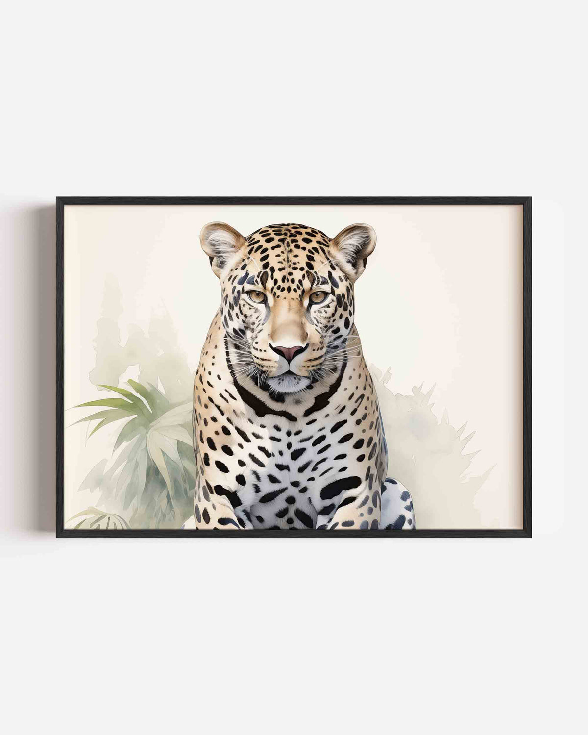 Luipaard portret – jungle landscape poster als wanddecoratie