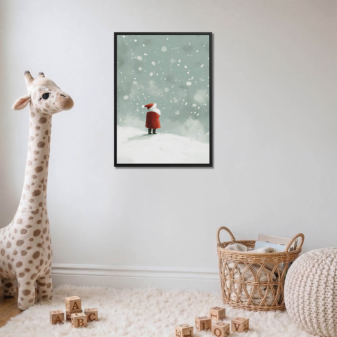 Winterse sfeer – moderne staande wandkunst