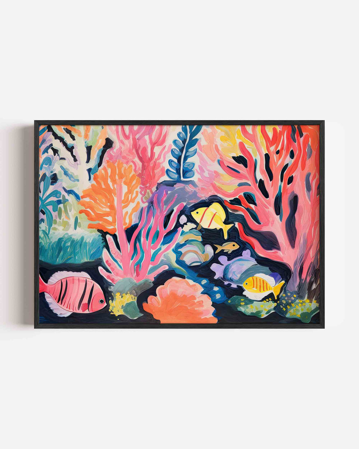 Kleurrijke onderwaterwereld – landscape kinderposter als wanddecoratie