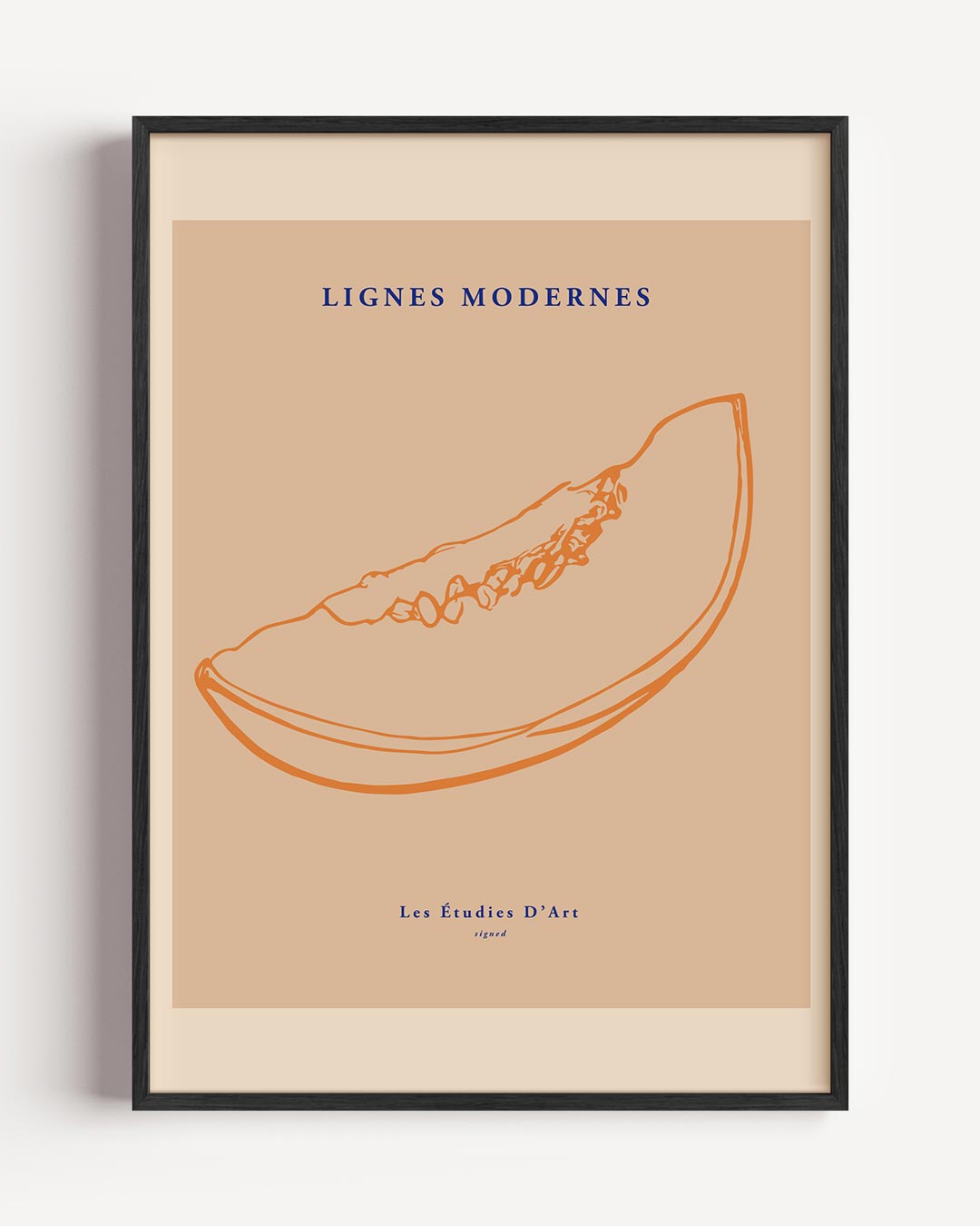 Moderne Artistieke Meloen – keuken portret poster als wanddecoratie