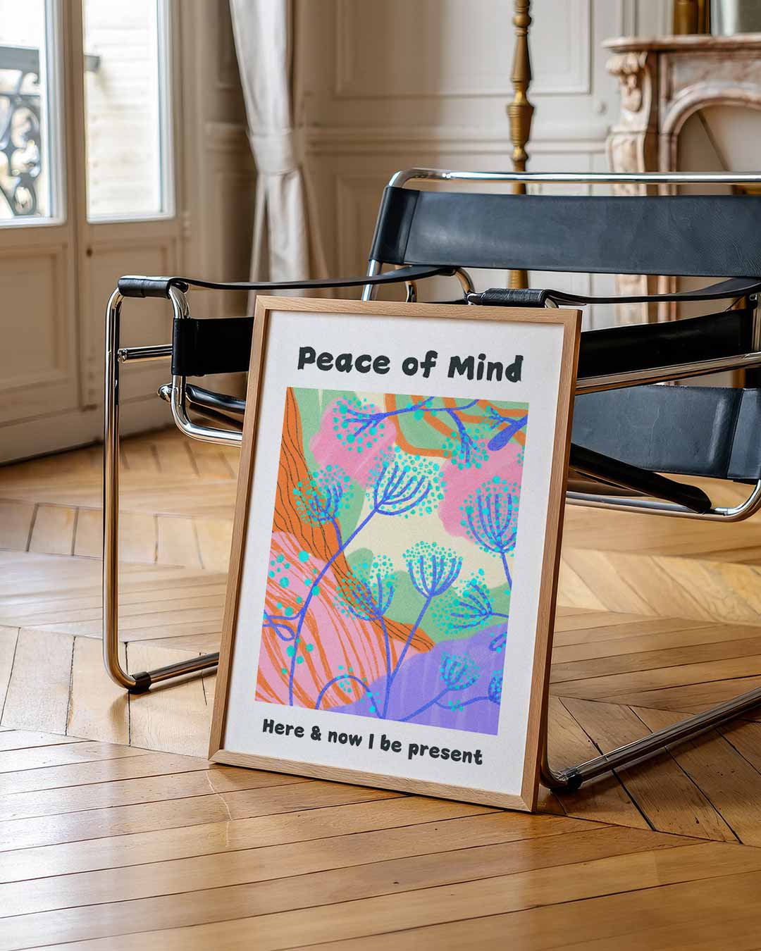 Peace of Mind – urban poster in staand formaat