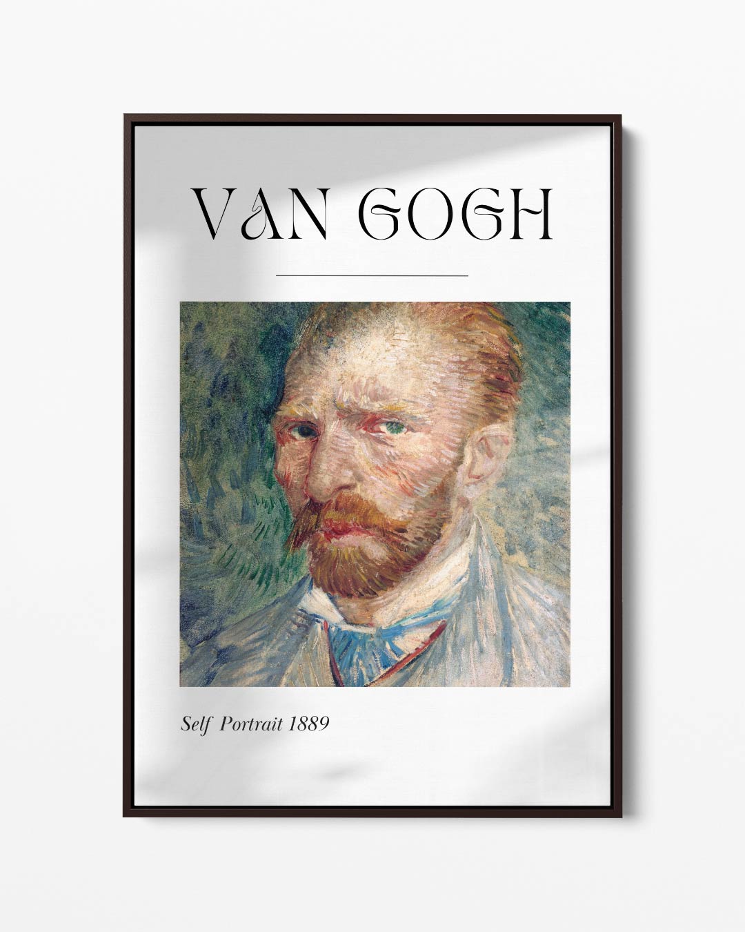 Van Gogh's Zelfportret 1889 – portret kunstwerk als wanddecoratie