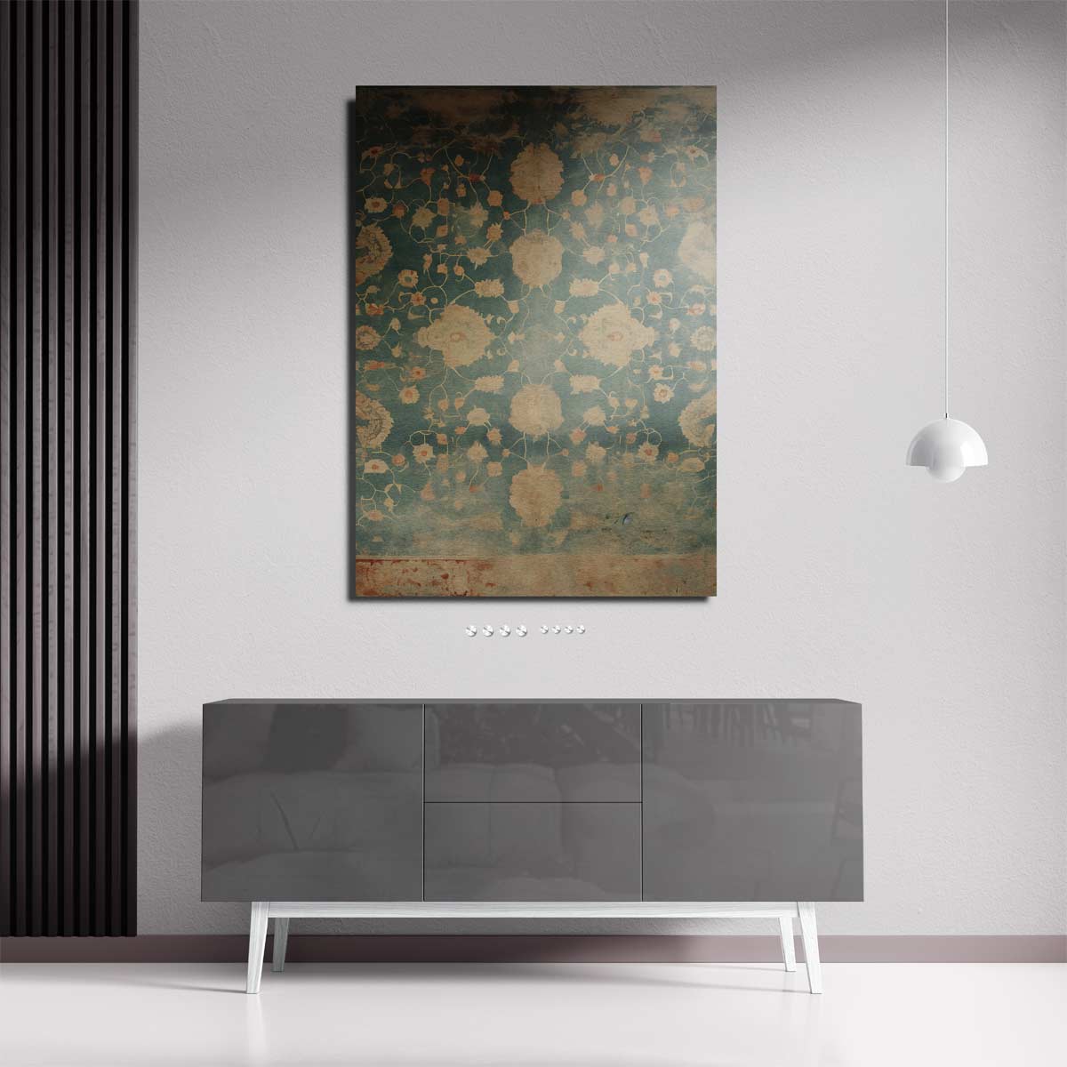 Bloemenpracht op Doek – plexiglas wanddecoratie in portret formaat