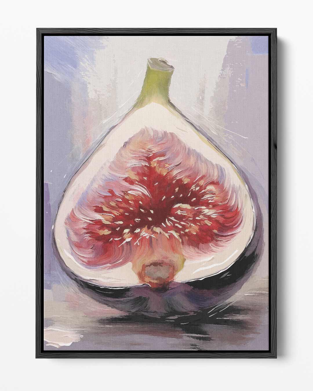 Vibrant Vijgenschilderij – portret kunstwerk als wanddecoratie