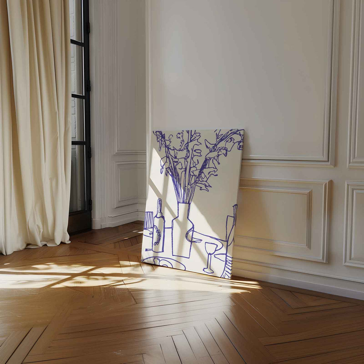 Lijnen van Leven – staand kunstwerk voor modern interieur