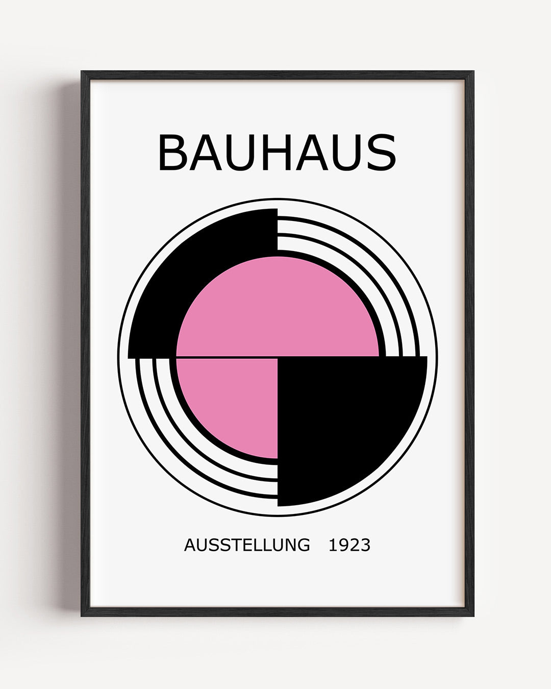 Cirkelstructuur – staande Bauhaus poster als wanddecoratie