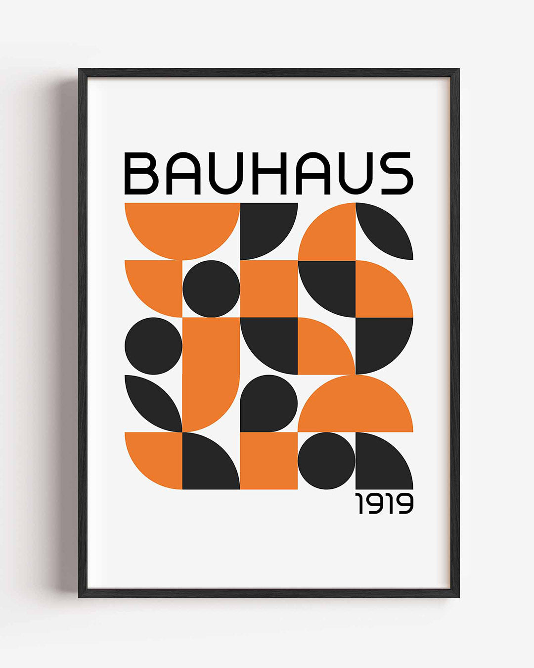 Vormen en vlakken – staande Bauhaus poster als wanddecoratie