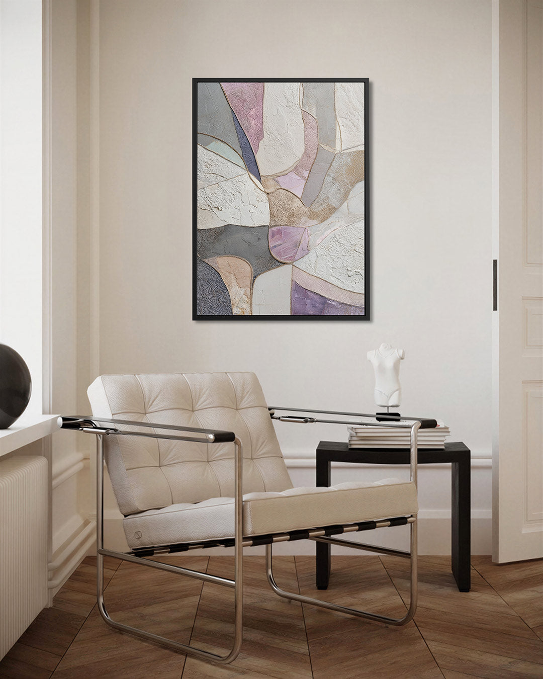 Organische vormen compositie – staand wanddecoratie kunstwerk