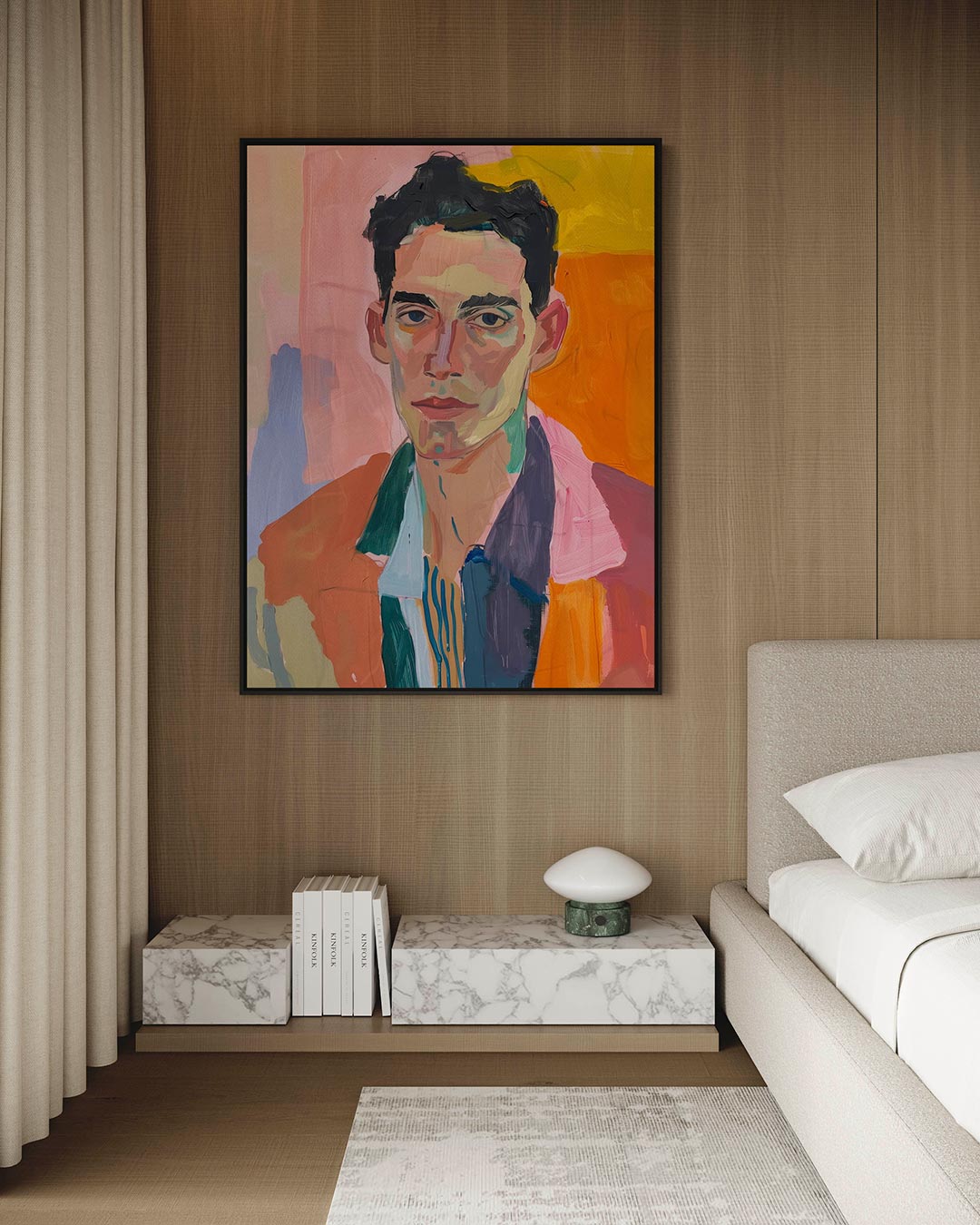 Portretstudie – staand wanddecoratie kunstwerk