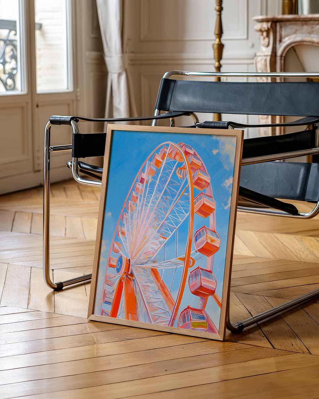 Vrolijke Reuzenrad Droomposter – urban poster in staand formaat