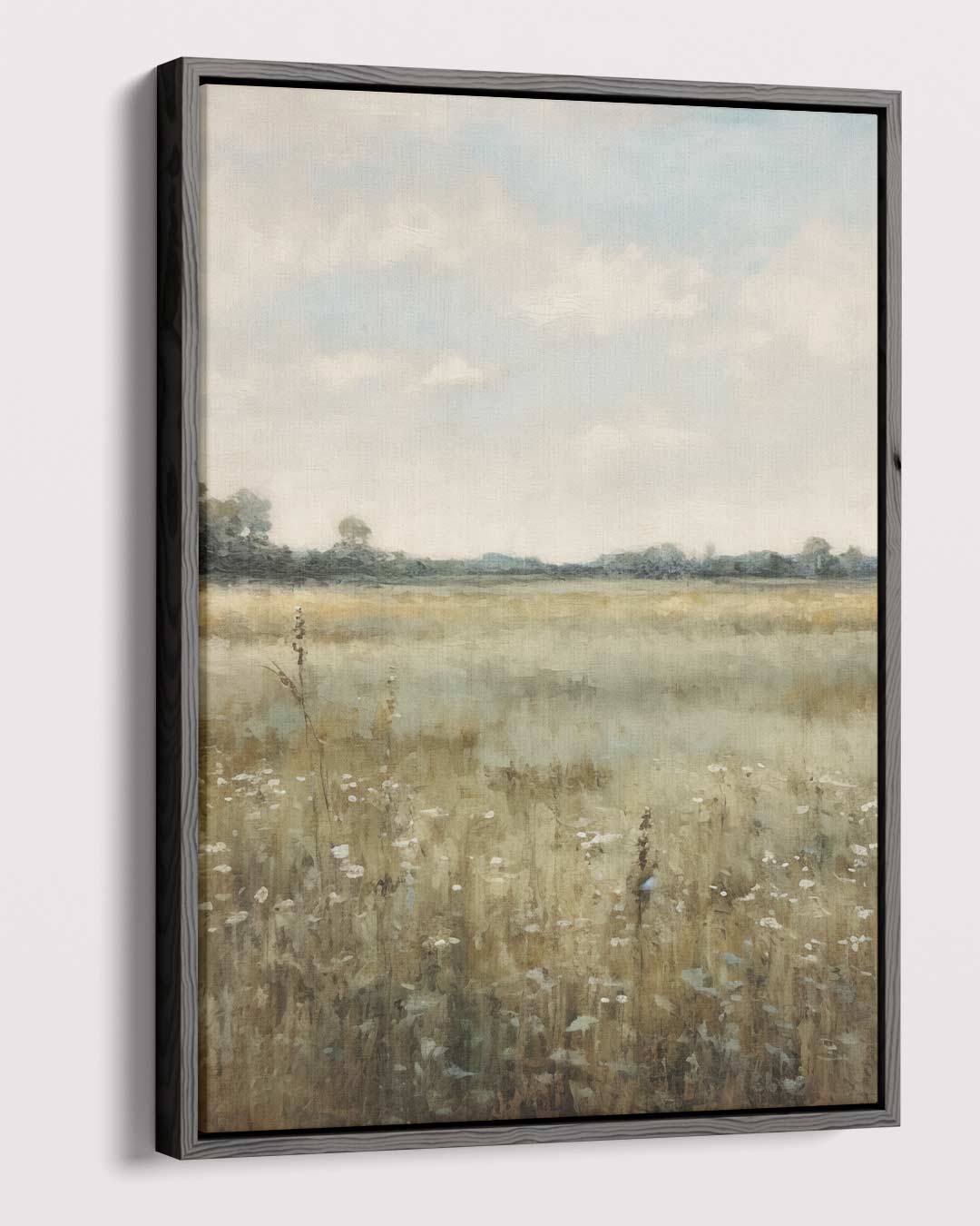 Zomers Veldlandschap – dibond kunstwerk als wanddecoratie