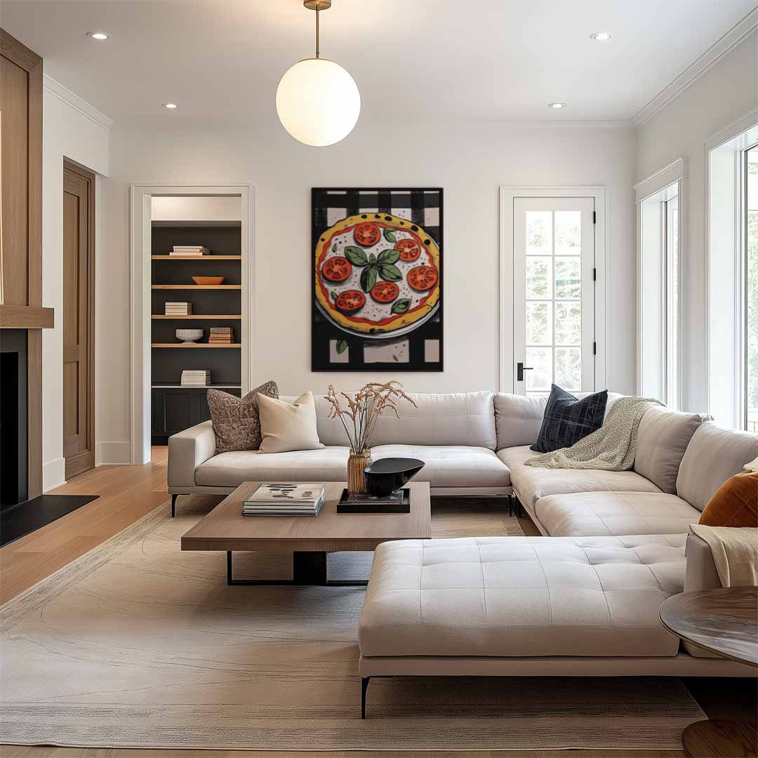 Pizza Op Je Muur – dibond wanddecoratie in staand formaat
