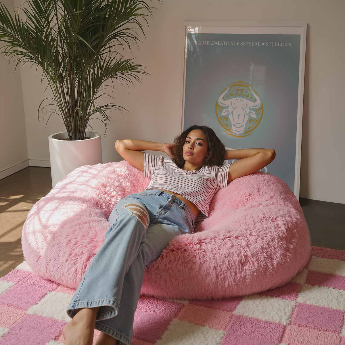 Taurus Zodiac – staande muurposter met mindful uitstraling