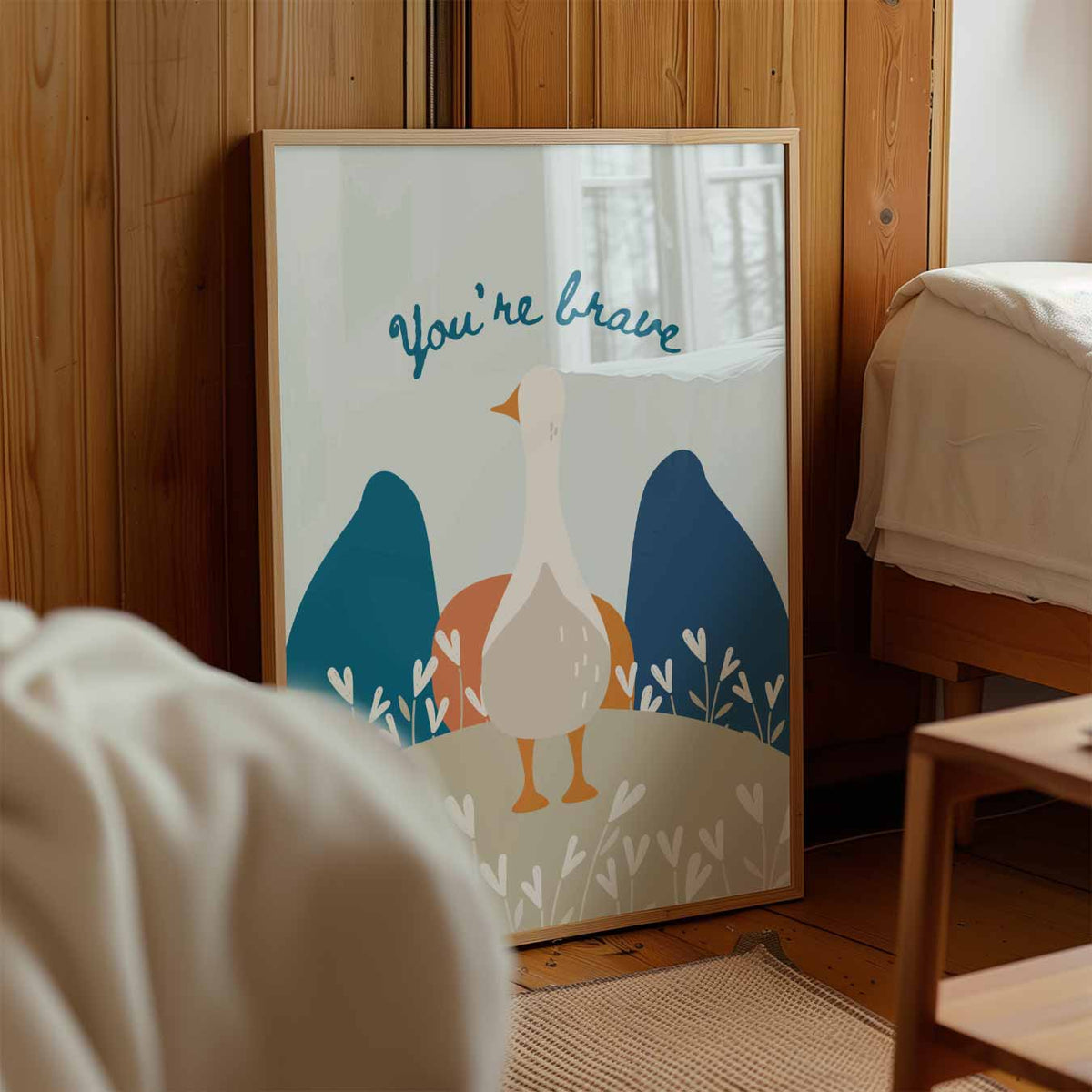 Dappere Gans – kinderposter in staand formaat