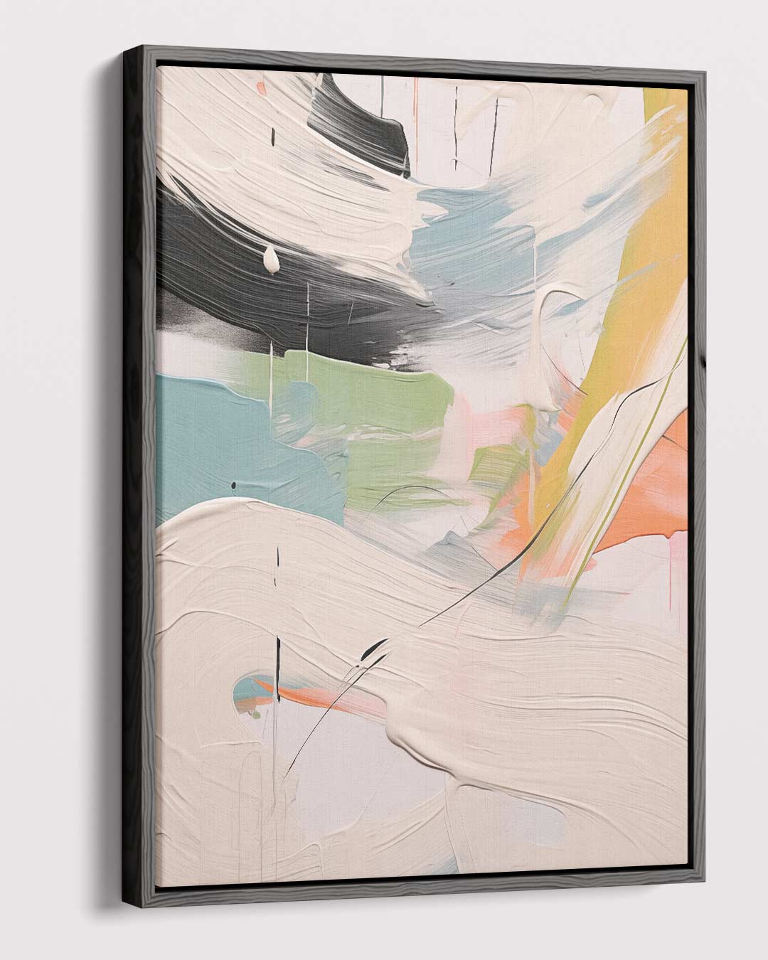 Kleurenstorm in Beweging – dibond kunstwerk als wanddecoratie