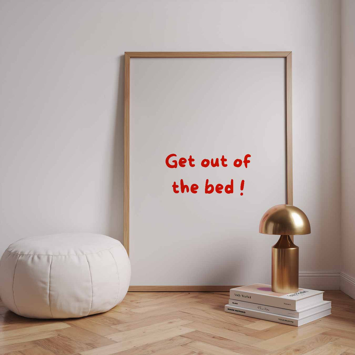 Motiverende Ochtendposter – staande muurposter met quote