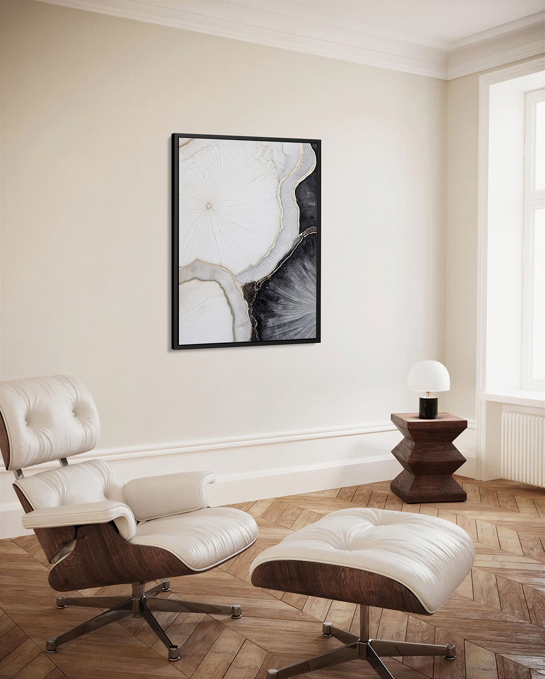Organische lijnen – staand wanddecoratie kunstwerk