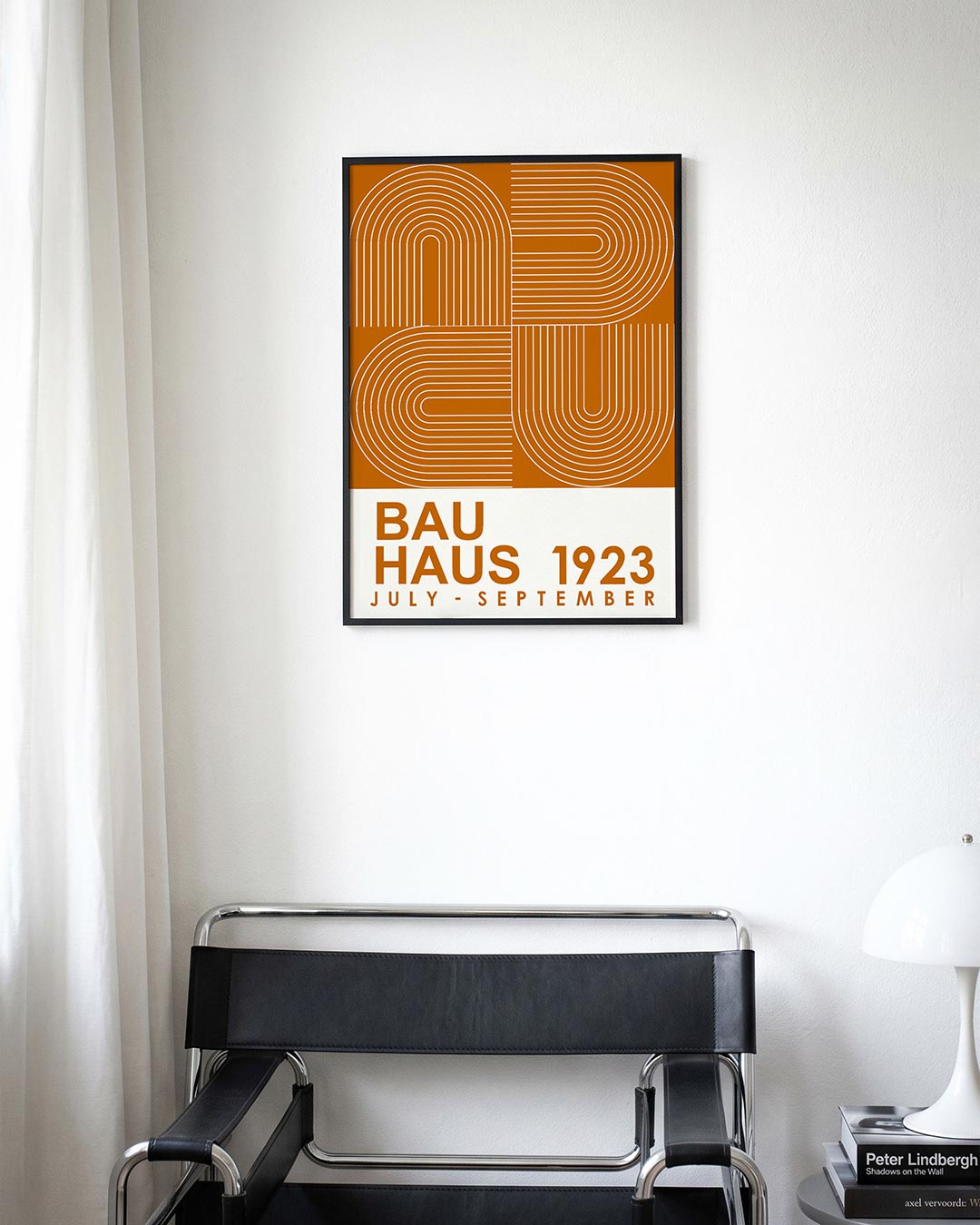 Lijnen en vlakkenspel – moderne Bauhaus wandkunst als poster