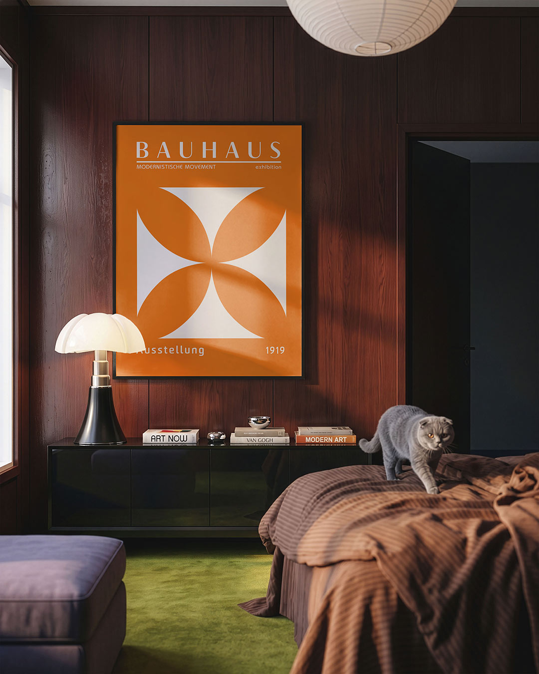 Vorm en kleur – geometrische Bauhaus poster in staand formaat