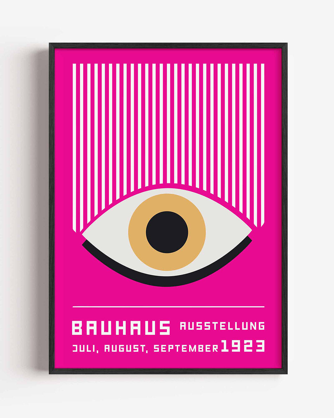 Lijnen en oog – staande Bauhaus poster als wanddecoratie