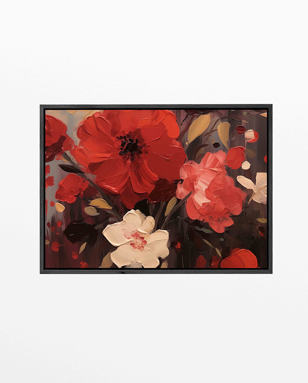 Bloemrijke kleurenpracht – Bloemen kunstwerk – liggend bloemen kunstwerk