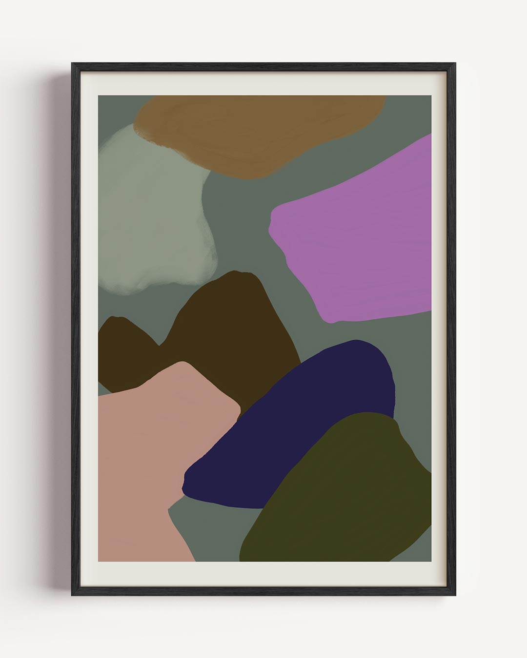 Kleurrijke Abstracte Vormen – keuken portret poster als wanddecoratie