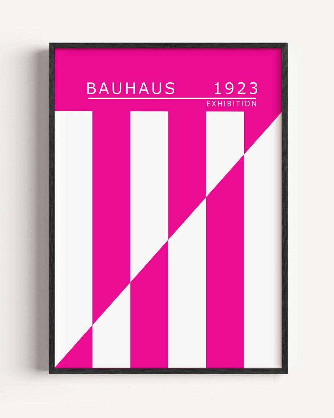 Lijnen en vlakken – staande Bauhaus poster als wanddecoratie