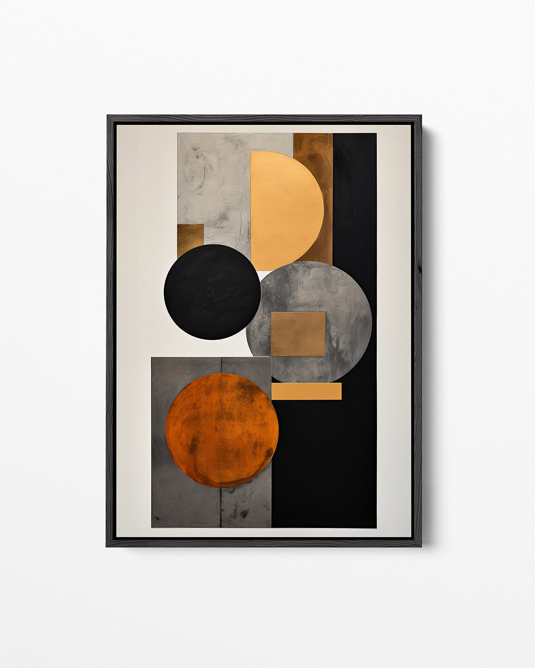 Geometrische vormen compositie – staand wanddecoratie kunstwerk