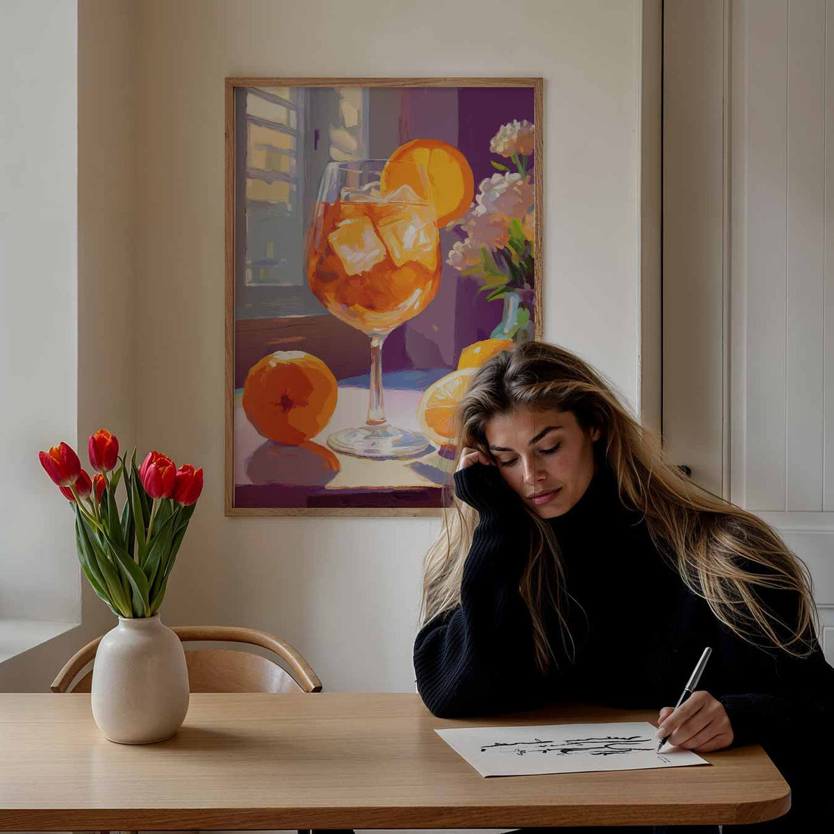 Verfrissende Citrus Cocktail – keuken portret poster, afbeelding 7