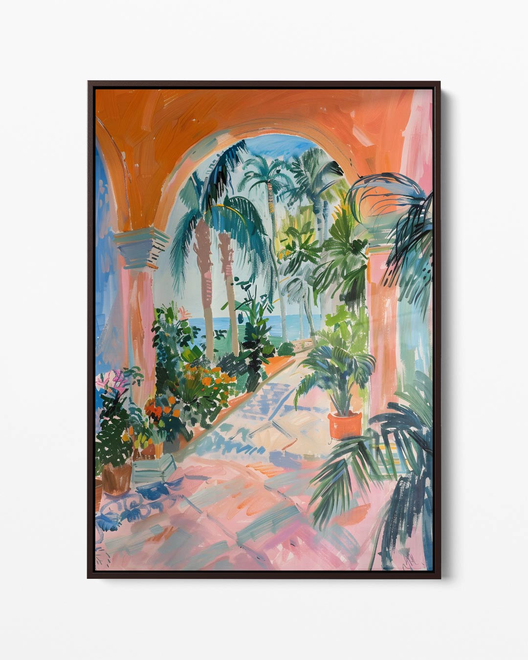 Tropische Tuinonder De Boog – portret kunstwerk als wanddecoratie