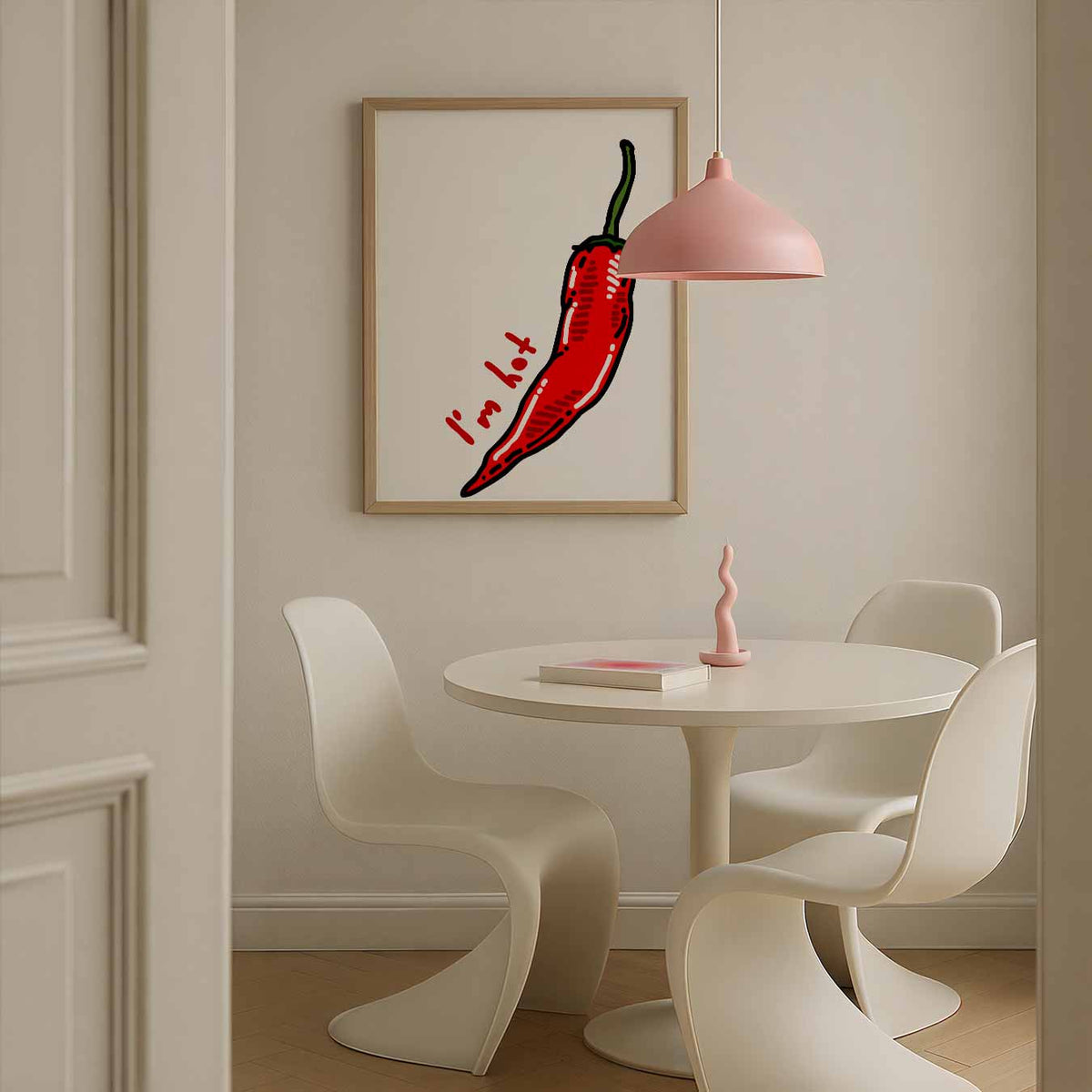 Spicy Peper – culinaire wandkunst als portret poster