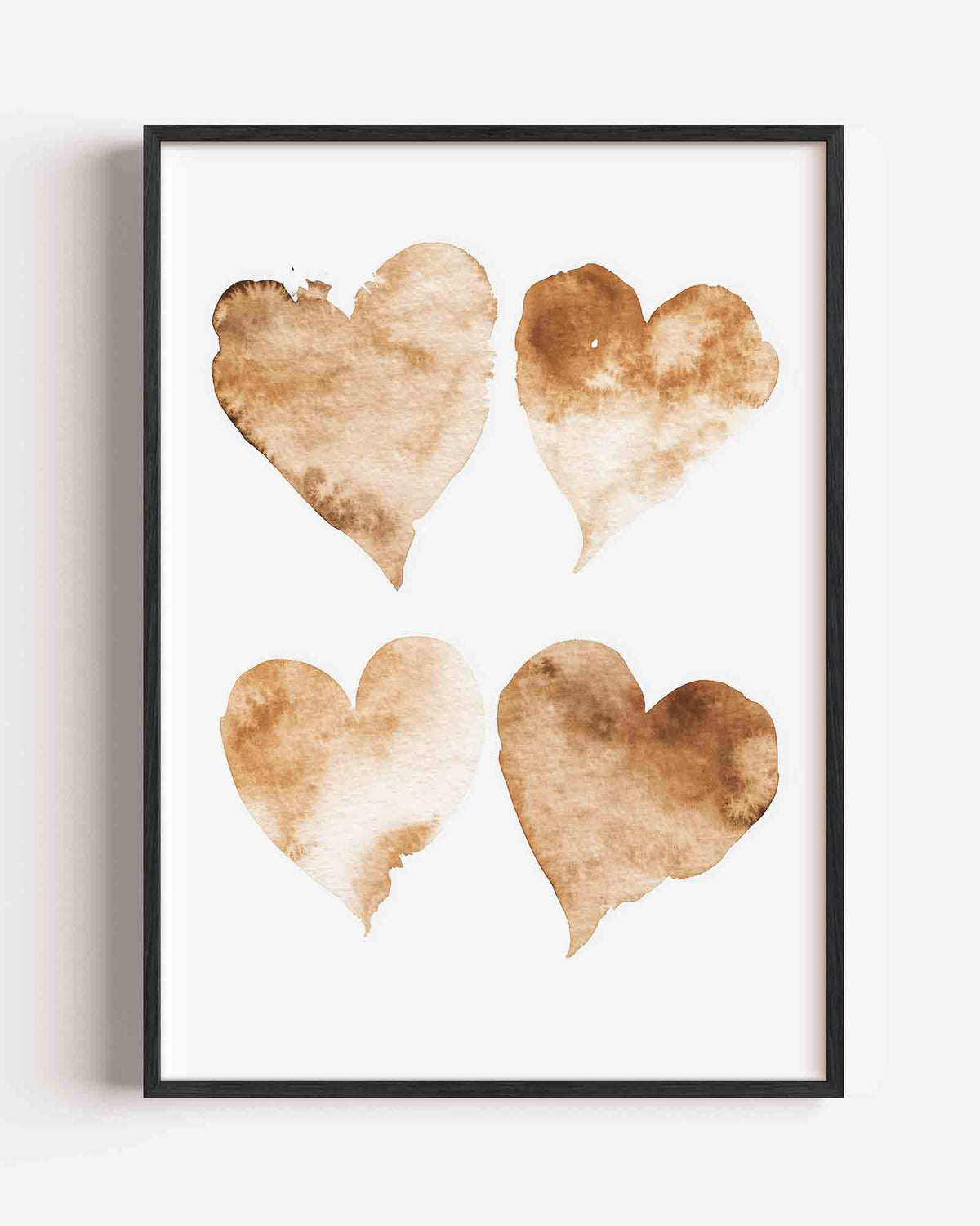 Vier harten – kids portret poster als wanddecoratie