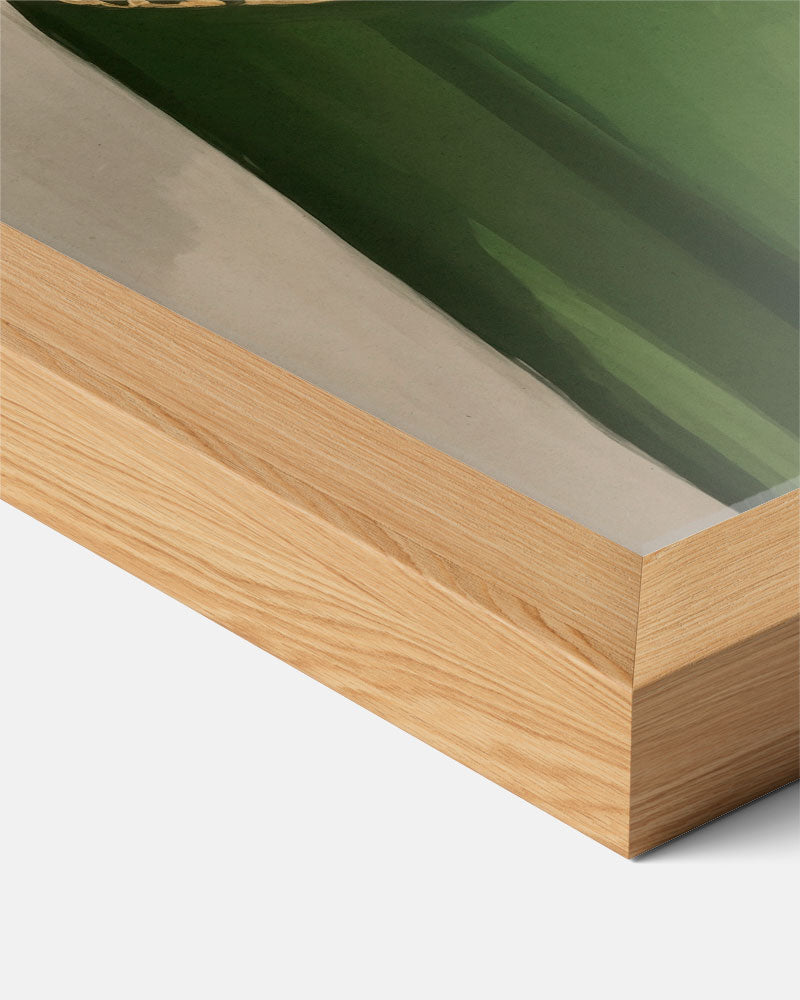 Elegante Groene Stijl – staande keuken wanddecoratie van WallArtistic