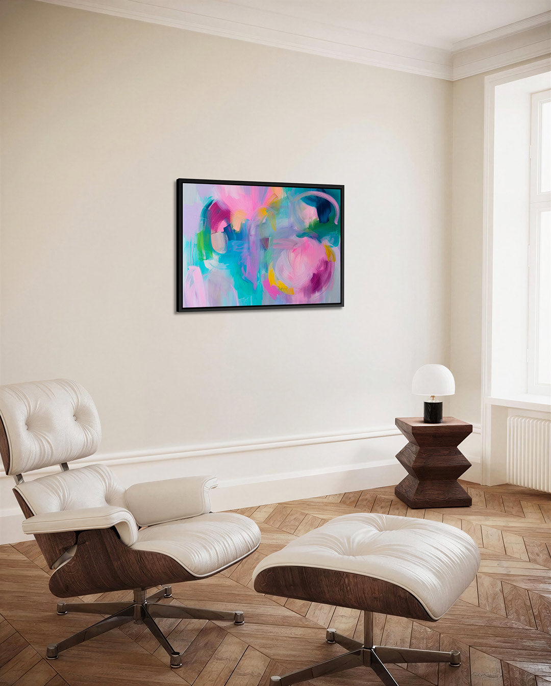 Kleurrijke vormen – Abstract kunstwerk – alternatieve weergave van het kunstwerk