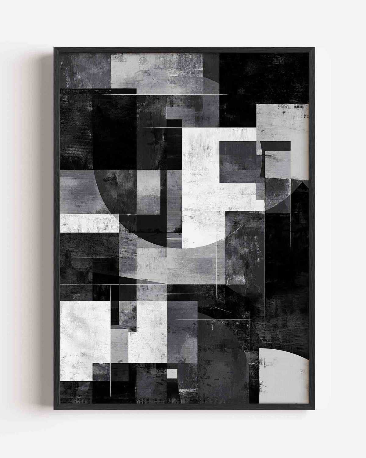 Abstracte vormen – abstracte portret poster als wanddecoratie