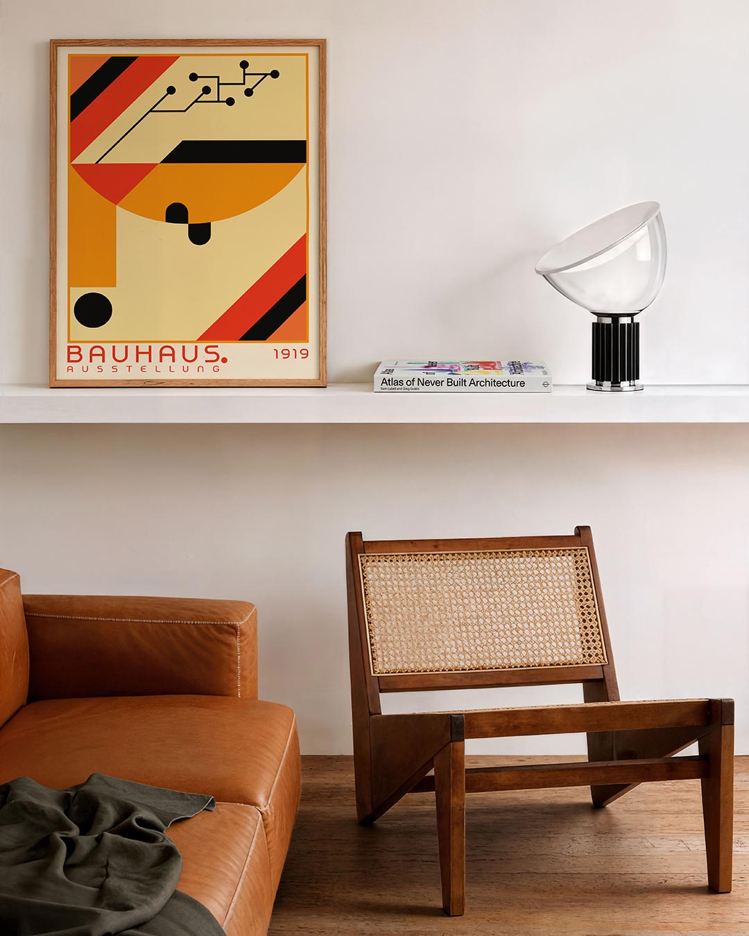 Abstracte – staande Bauhaus poster voor aan de muur