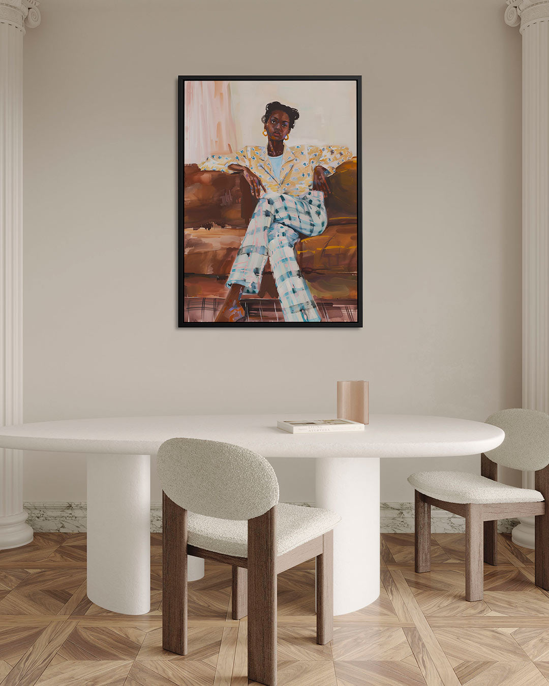 Portret compositie – staand wanddecoratie kunstwerk