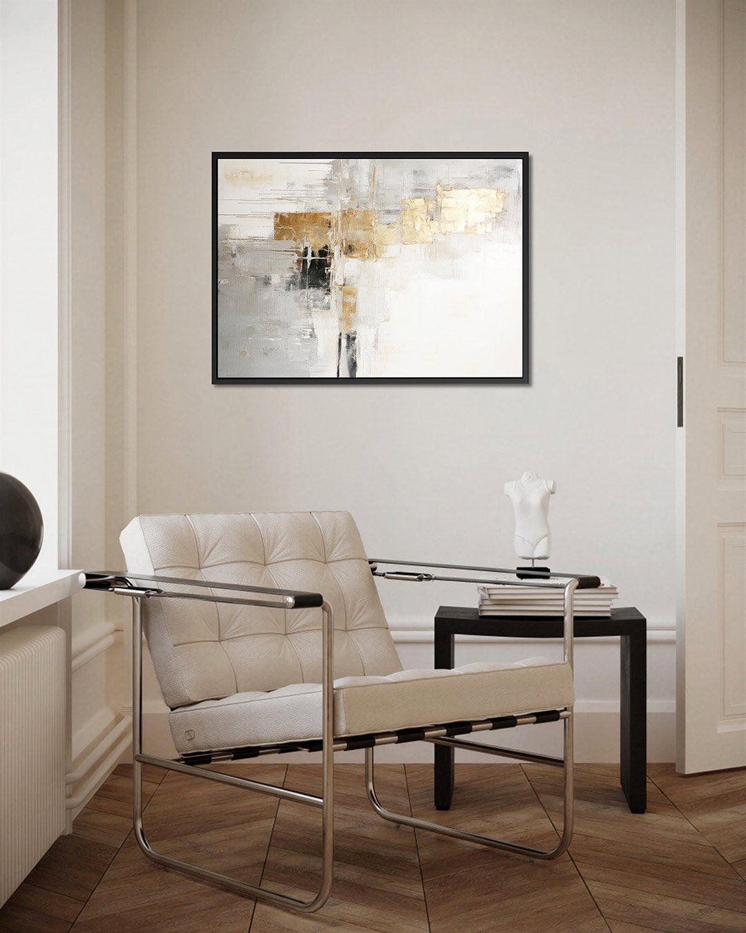 Gelaagde compositie – kunstwerk op canvas, dibond of plexiglas